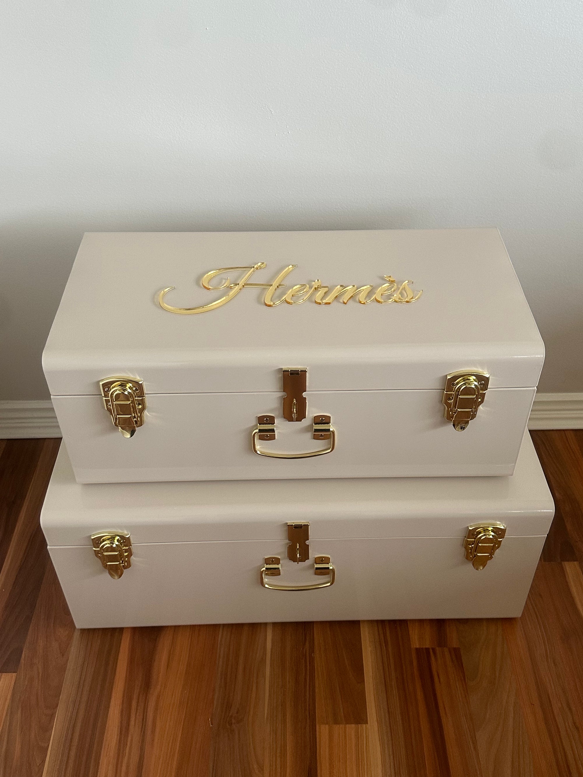 Personalised Deluxe Orthodox Christening Gift Pack – Metal Keepsake Trunk Box by BabyBoo Prints