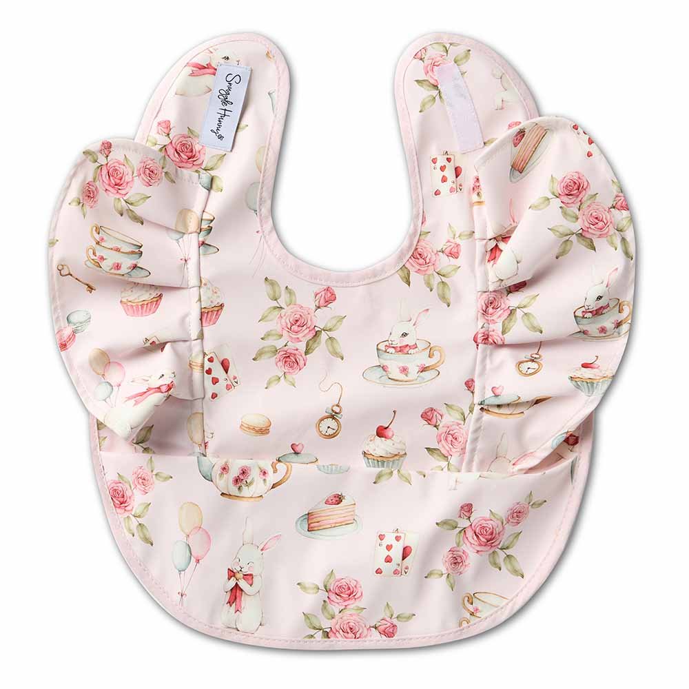 Alice’s Tea Party Frill Snuggle Bib - BabyBoo Prints