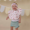 Alice’s Tea Party Frill Snuggle Bib - BabyBoo Prints