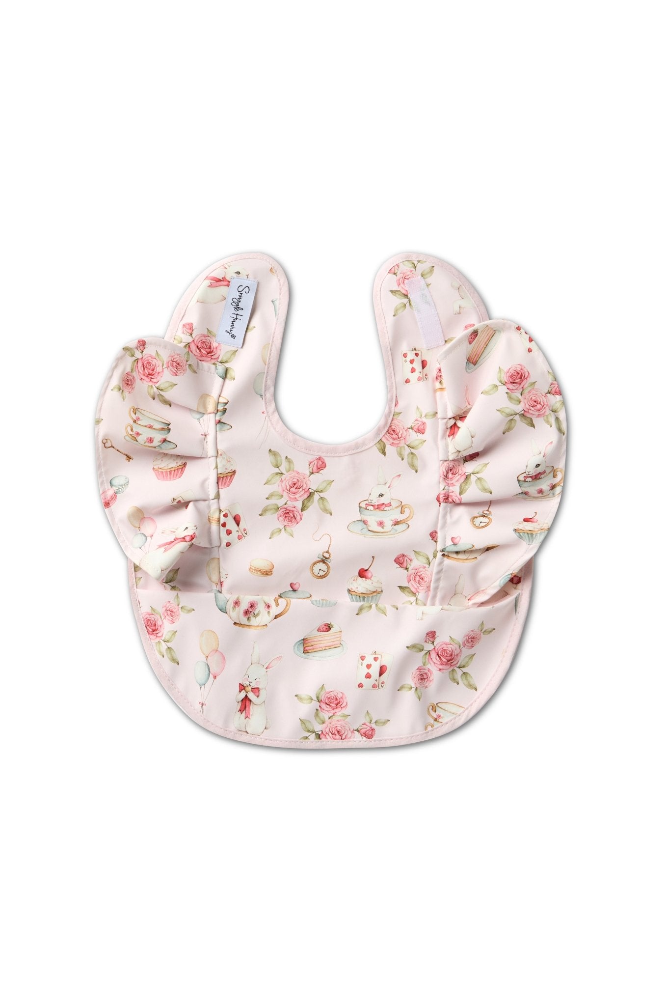 Alice’s Tea Party Frill Snuggle Bib - BabyBoo Prints