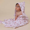 Alice’s Tea Party Organic Hooded Baby Towel - BabyBoo Prints