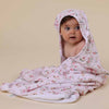 Alice’s Tea Party Organic Hooded Baby Towel - BabyBoo Prints