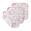 Alice’s Tea Party Organic Wash Cloths - 3 Pack - BabyBoo Prints