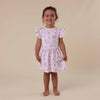 Alice’s Tea Party Short Sleeve Organic Dress - BabyBoo Prints