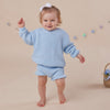 Baby Blue Oversized Cotton Knit Jumper - BabyBoo Prints