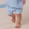 Baby Blue Oversized Cotton Knit Jumper - BabyBoo Prints