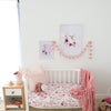 Birds & Blooms Organic Fitted Cot Sheet - BabyBoo Prints