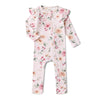 Birds & Blooms Organic Snugglesuit Convertible Romper with Frill - BabyBoo Prints