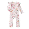 Birds & Blooms Organic Snugglesuit Convertible Romper with Frill - BabyBoo Prints