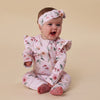Birds & Blooms Organic Snugglesuit Convertible Romper with Frill - BabyBoo Prints