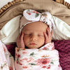 Birds & Blooms Organic Topknot - BabyBoo Prints