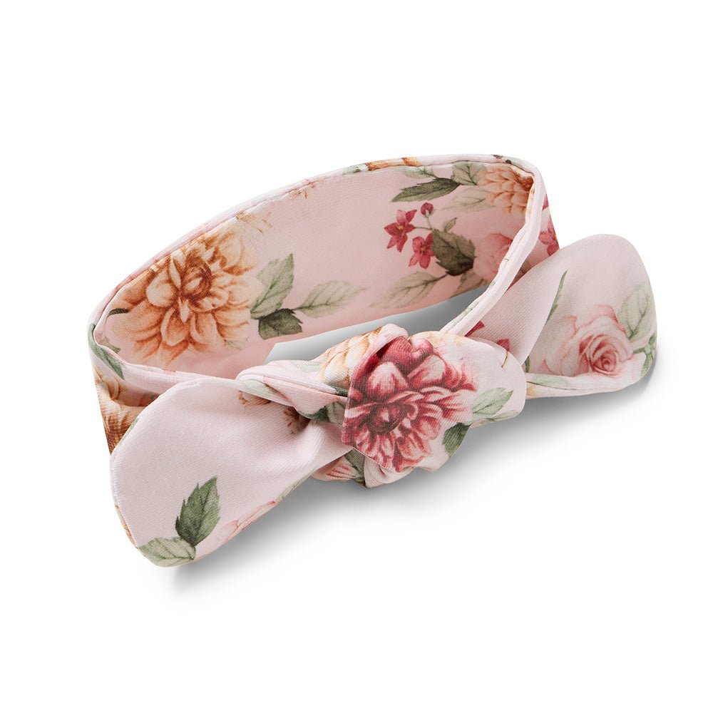 Birds & Blooms Organic Topknot - BabyBoo Prints