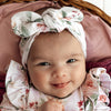Birds & Blooms Organic Topknot - BabyBoo Prints
