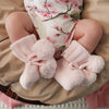 Blush Pink Organic Cotton Knit Booties - BabyBoo Prints
