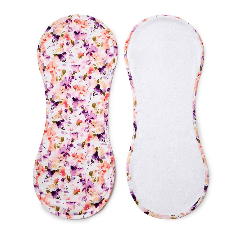 Blushing Beauty organic cotton burp cloth by BabyBoo Prints