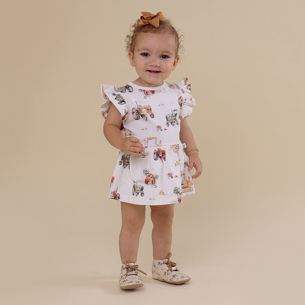 Bobux X Snuggle Hunny Shoes - Diggers - BabyBoo Prints