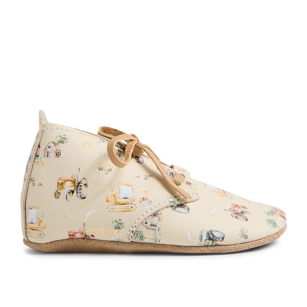 Bobux X Snuggle Hunny Shoes - Diggers - BabyBoo Prints