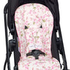 Cherry Blossom pram liner and strap cover set by BabyBoo Prints