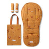 Roar reversible pram liner and strap cover set by BabyBoo Prints