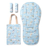 Taking Flight pram liner and strap cover set by BabyBoo Prints