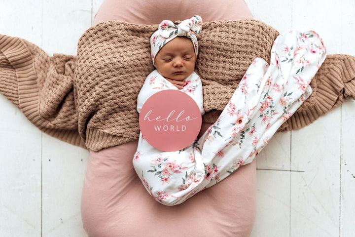 Camille Jersey Wrap & Top Knot Set