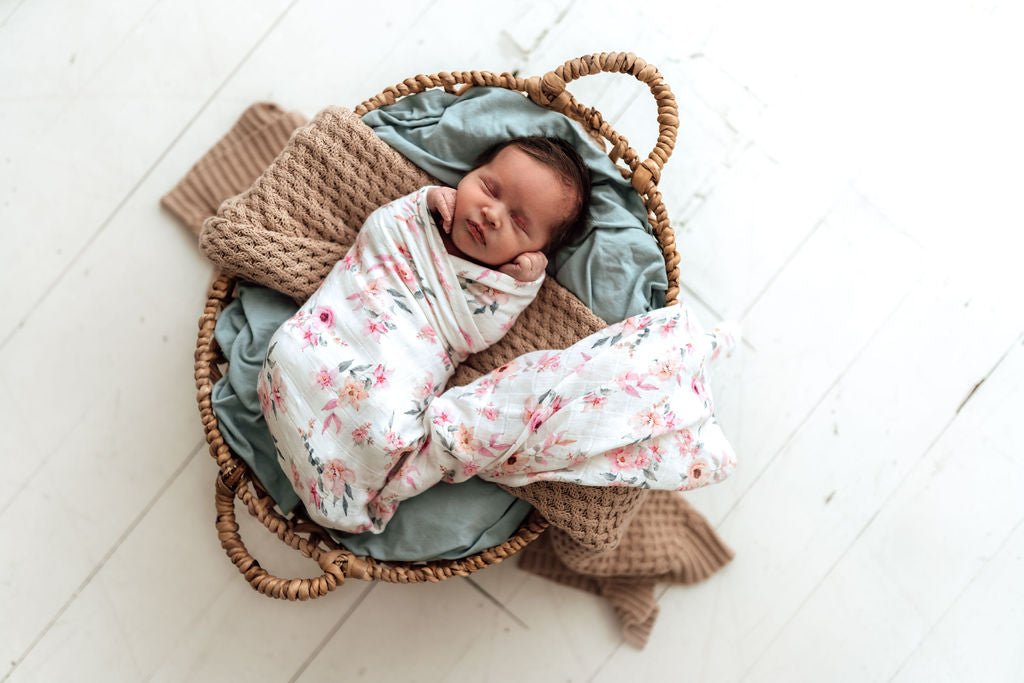 Camille Organic Muslin Wrap - BabyBoo Prints