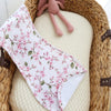 Cherry Blossom organic cotton burp cloth by BabyBoo Prints