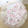 Cherry Blossom organic cotton burp cloth by BabyBoo Prints