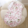 Cherry Blossom organic cotton burp cloth by BabyBoo Prints