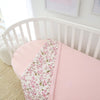Cherry Blossom organic cotton cot comforter by BabyBoo Prints