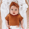 Chestnut Ribbed TopKnot - BabyBoo Prints