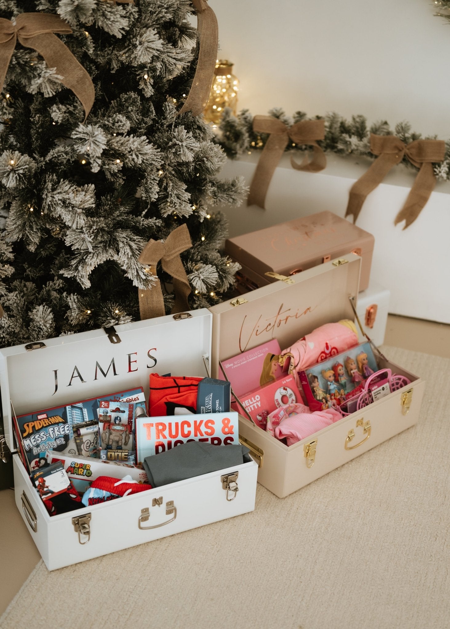 Christmas Box Small Metal Storage Trunks - BabyBoo Prints