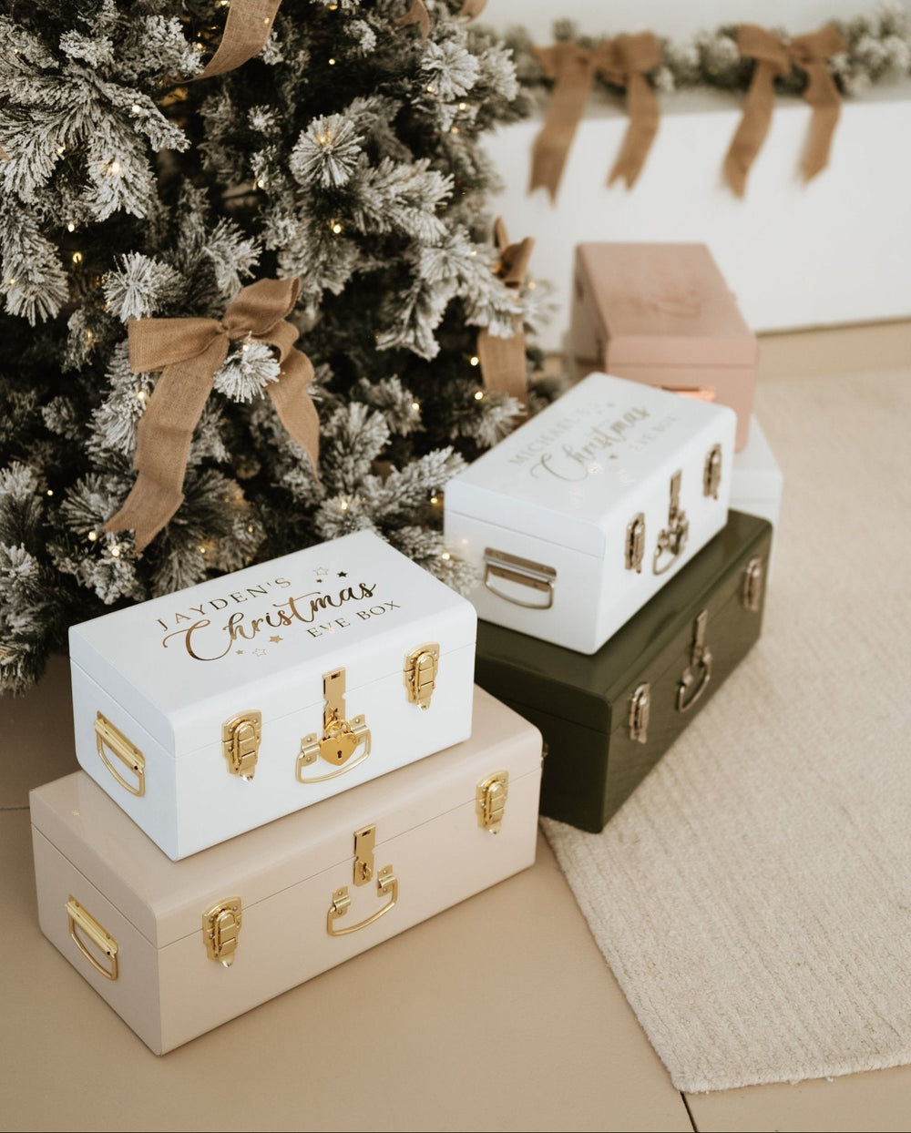 Christmas Box Small Metal Storage Trunks - BabyBoo Prints