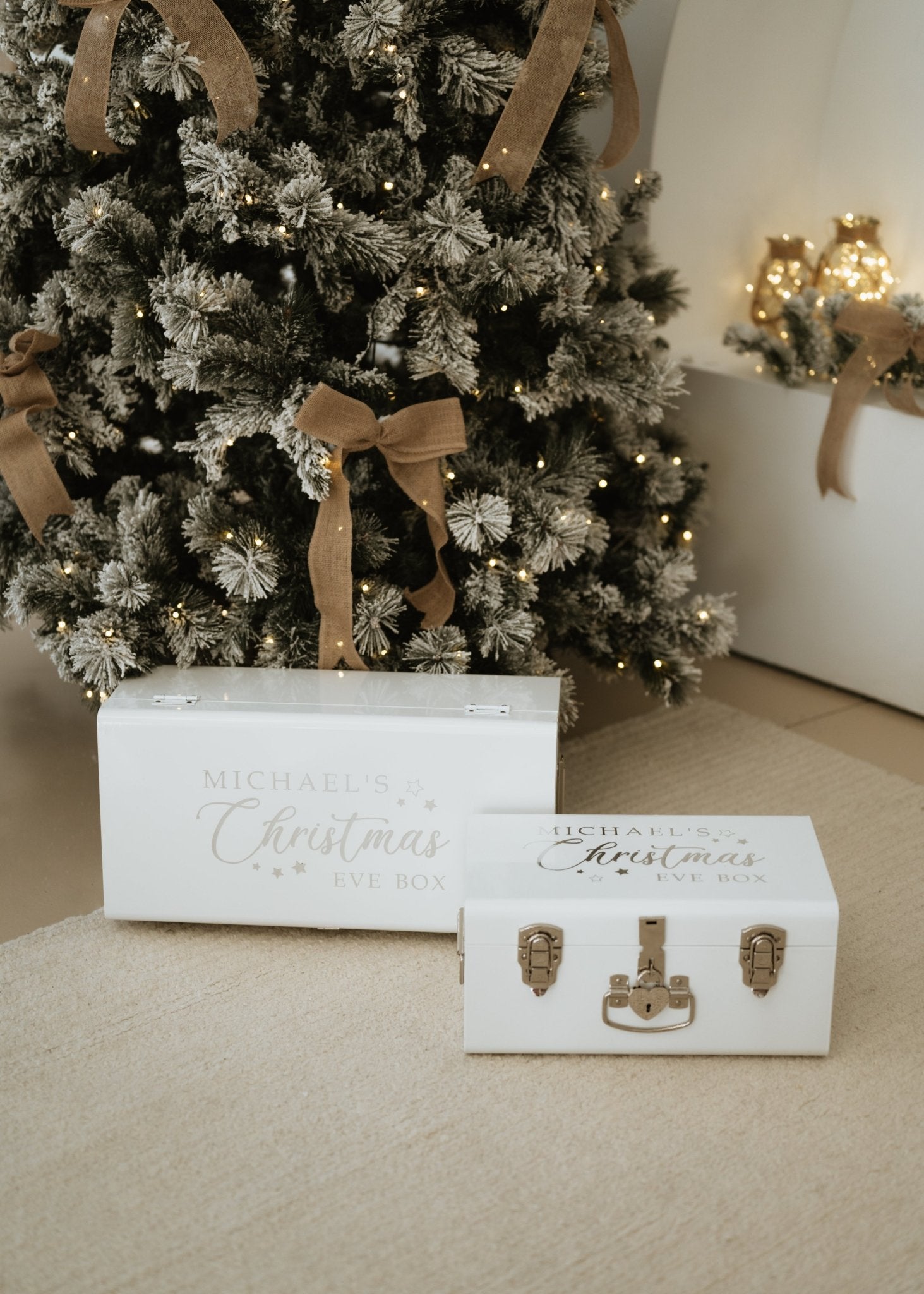 Christmas Box Small Metal Storage Trunks - BabyBoo Prints