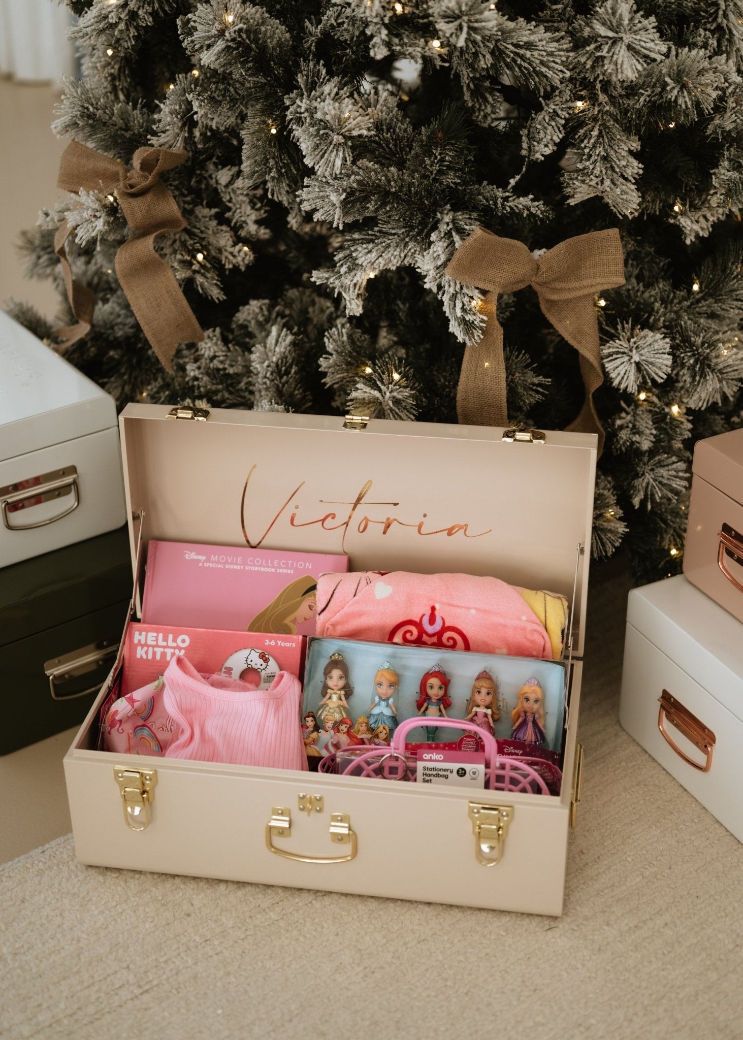 Christmas Box Small Metal Storage Trunks - BabyBoo Prints