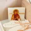 Personalised Deluxe Orthodox Christening Gift Pack – Metal Keepsake Trunk Box by BabyBoo Prints