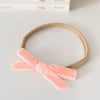 Coral Velvet Petite Bow - BabyBoo Prints