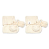 Cream Organic Cotton Knit Booties - BabyBoo Prints