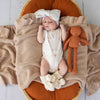 Cream Organic Cotton Knit Booties - BabyBoo Prints
