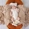 Cream Organic Cotton Knit Booties - BabyBoo Prints