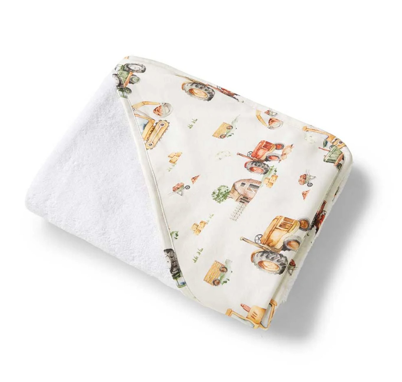 Digger - Baby Bath Towel - BabyBoo Prints