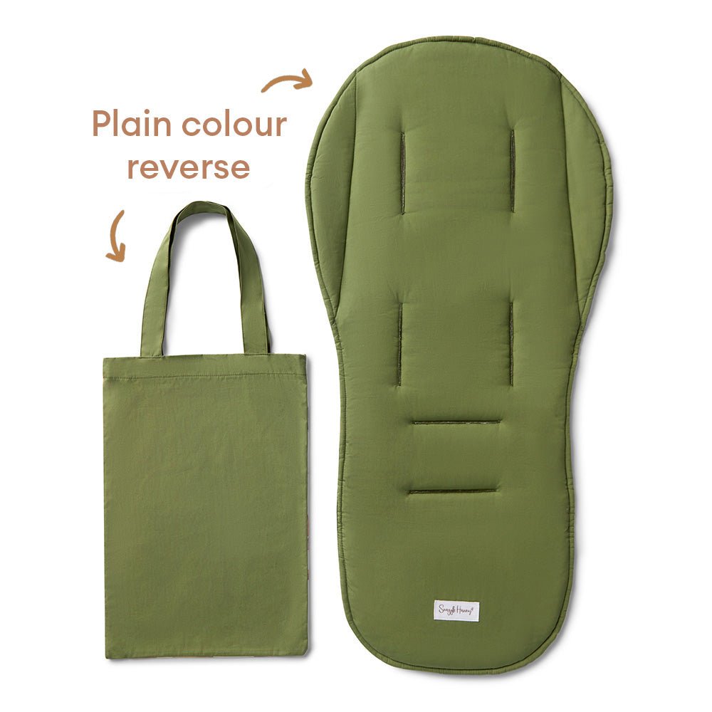 Diggers and tractors organic universal pram liner by BabyBoo Prints