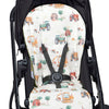 Diggers and tractors organic universal pram liner by BabyBoo Prints