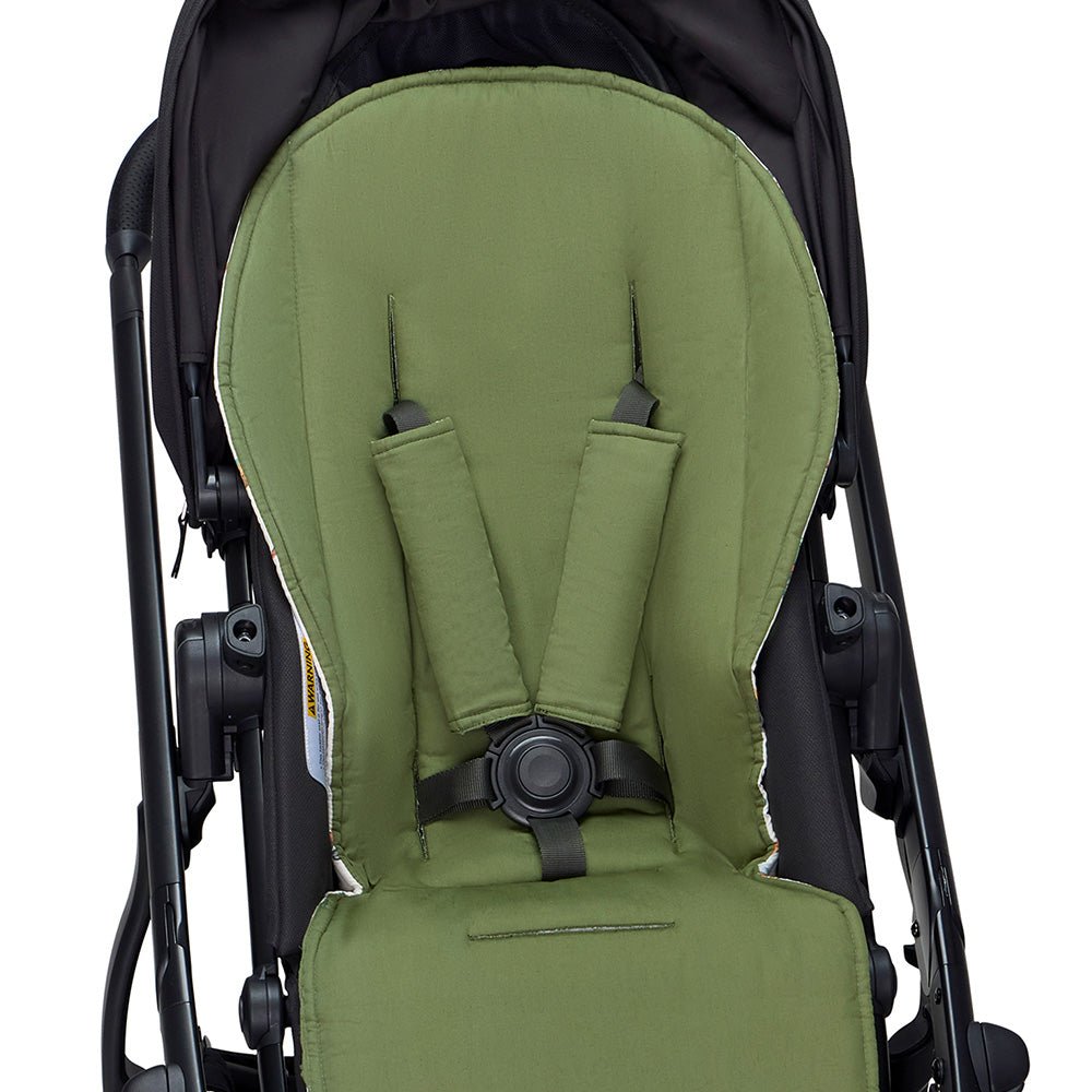 Diggers & Tractors universal reversible pram strap covers by BabyBoo Prints