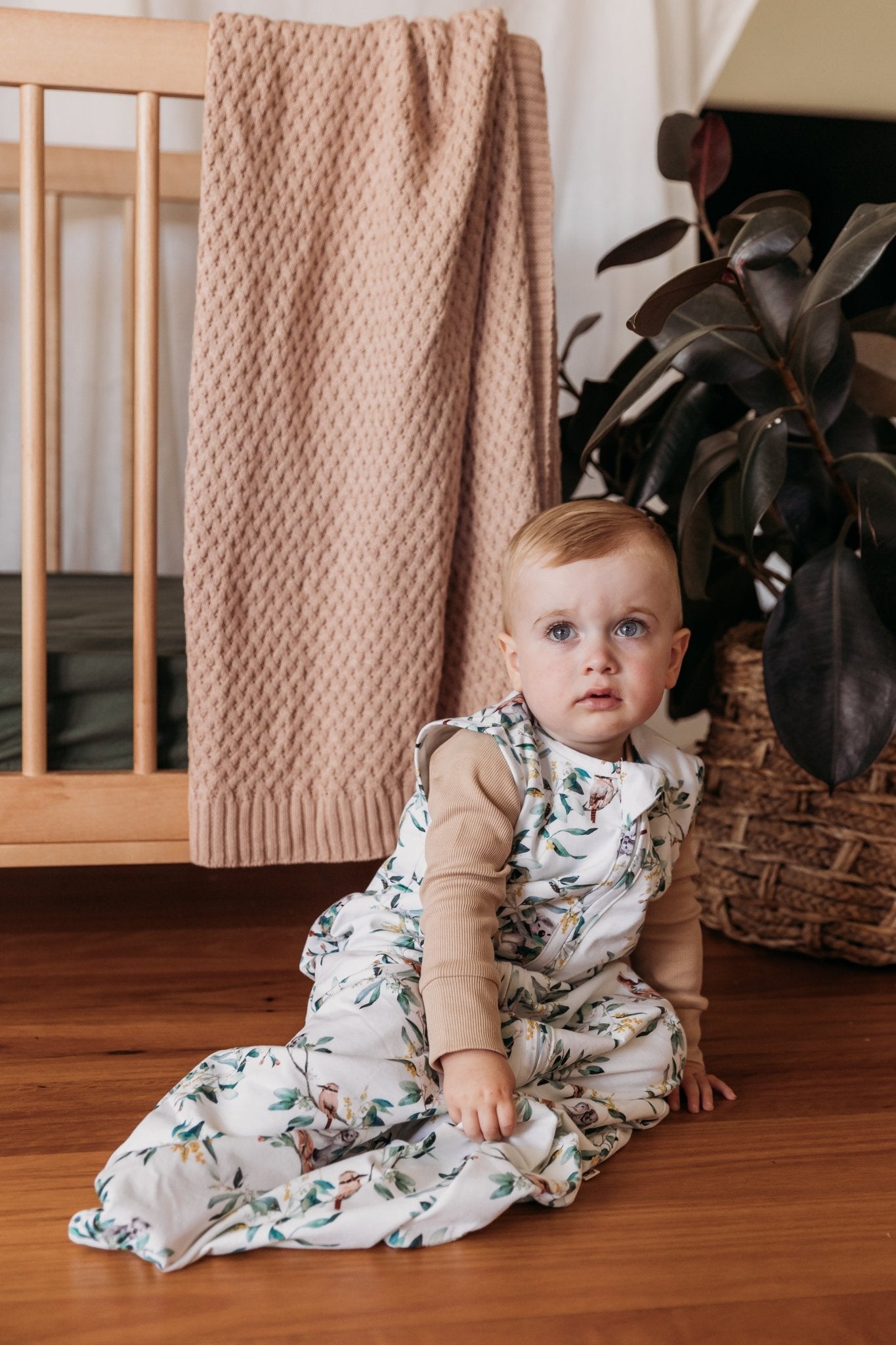 Eucalypt 1.0 TOG Organic Sleeping Bag (6 - 12Months) - BabyBoo Prints