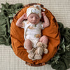 Hazelnut Organic Cotton Knit Booties - BabyBoo Prints
