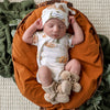 Hazelnut Organic Cotton Knit Booties - BabyBoo Prints