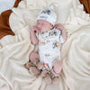 Hazelnut Organic Cotton Knit Booties - BabyBoo Prints