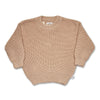 Hazelnut Oversized Cotton Knit Jumper - BabyBoo Prints