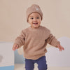 Hazelnut Oversized Cotton Knit Jumper - BabyBoo Prints